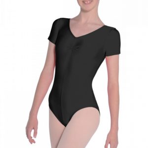 Jeanette Short Sleeve Nylon/Lycra Leotard