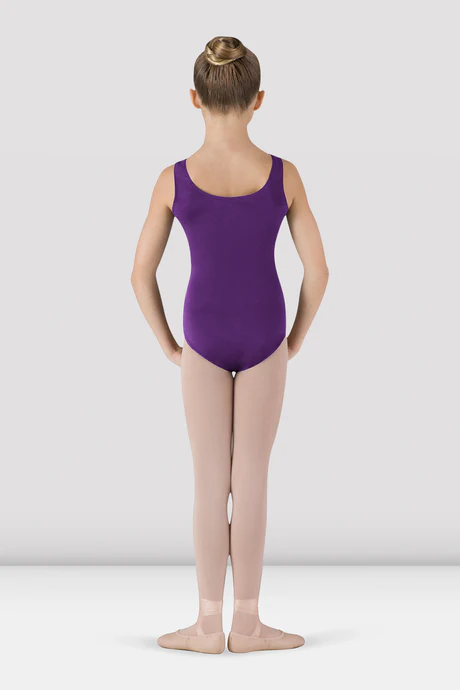 Girls Basic Round Neck Tank Leotard - Image 2
