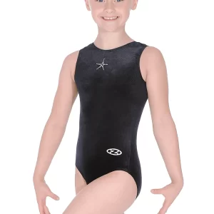 Sparkle Sleeveless Crystal Star Gymnastics Leotard