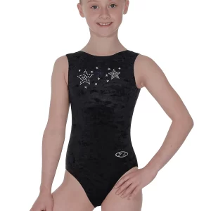 Stellar Sleeveless Round Neck Motif Leotard
