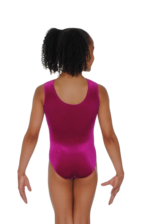 Tiara Crystal Motif Sleeveless Gymnastics Leotard - Image 13