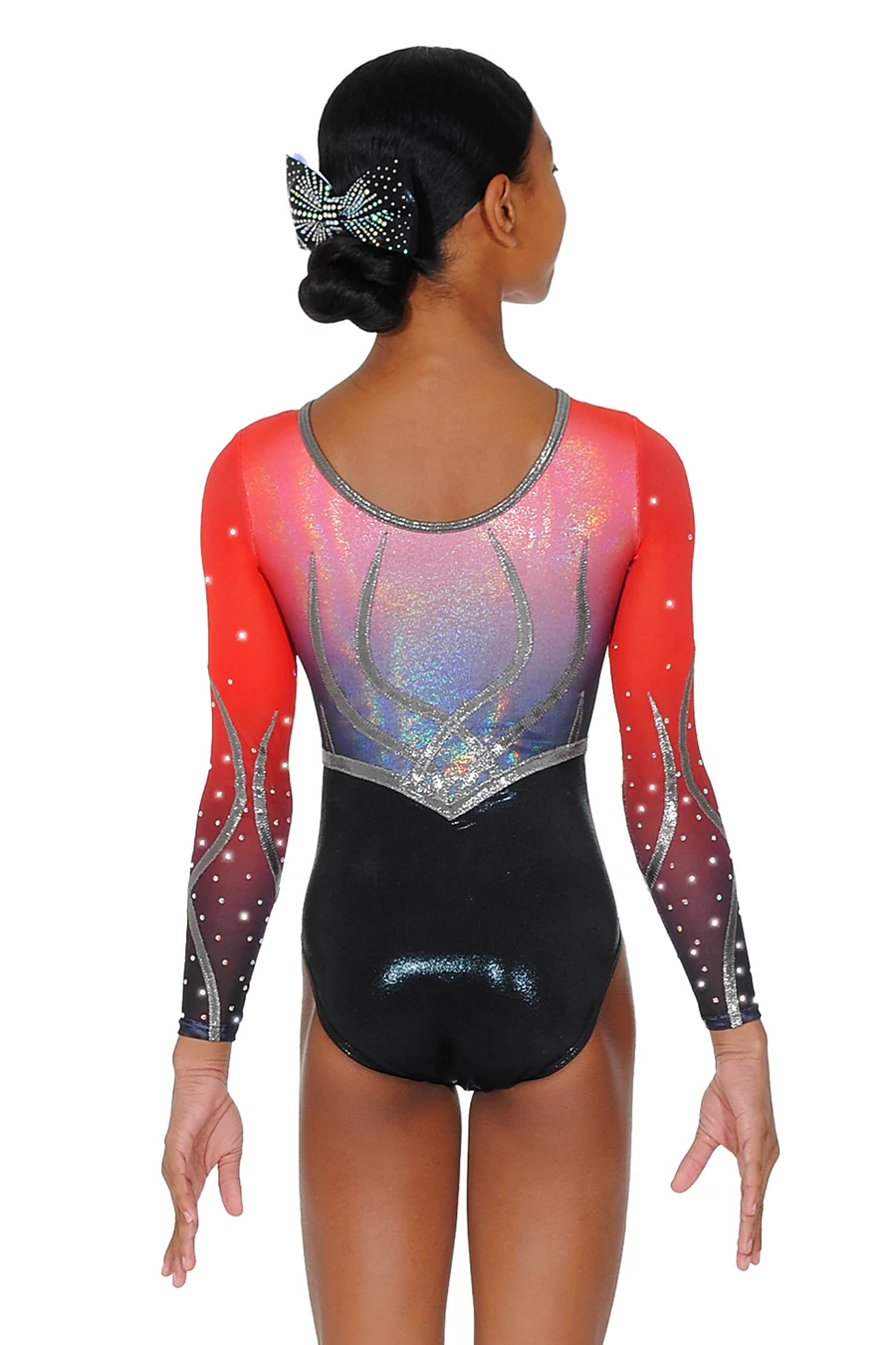 Enchanted Applique & Crystal Long Sleeved Leotard - Image 2