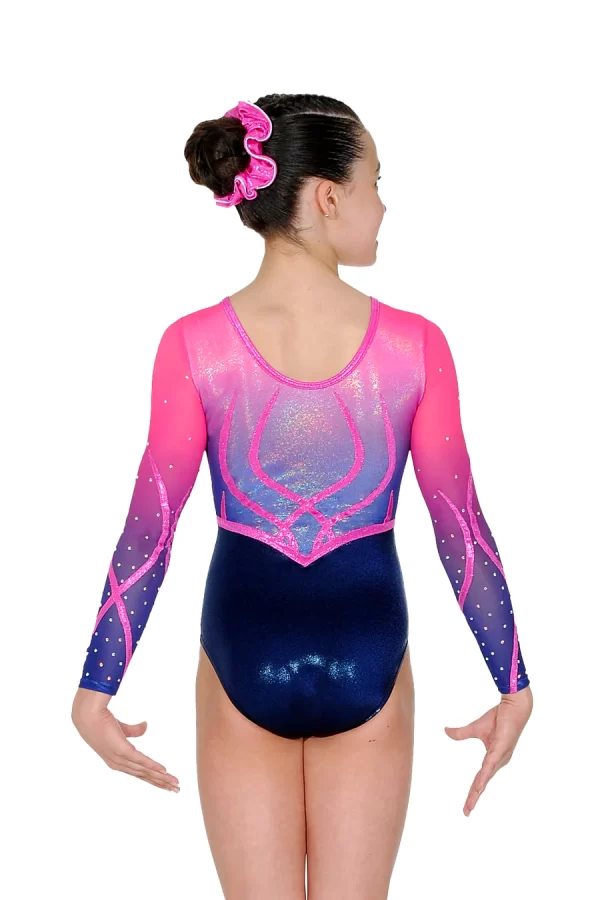 Enchanted Applique & Crystal Long Sleeved Leotard - Image 5