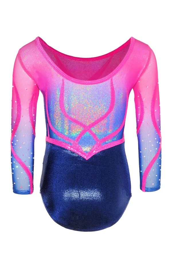 Enchanted Applique & Crystal Long Sleeved Leotard - Image 3