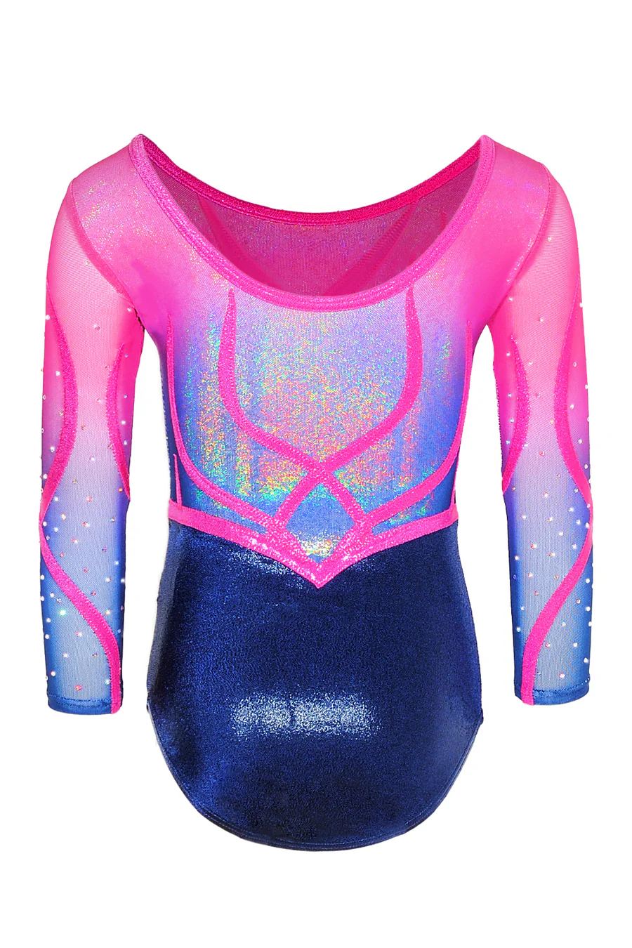 Enchanted Applique & Crystal Long Sleeved Leotard - Image 3
