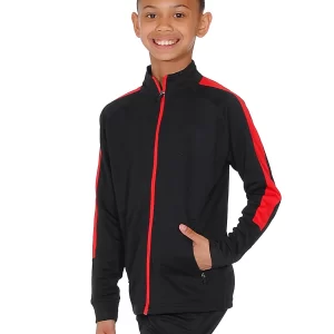 Two-Tone Zipped Tracksuit Top