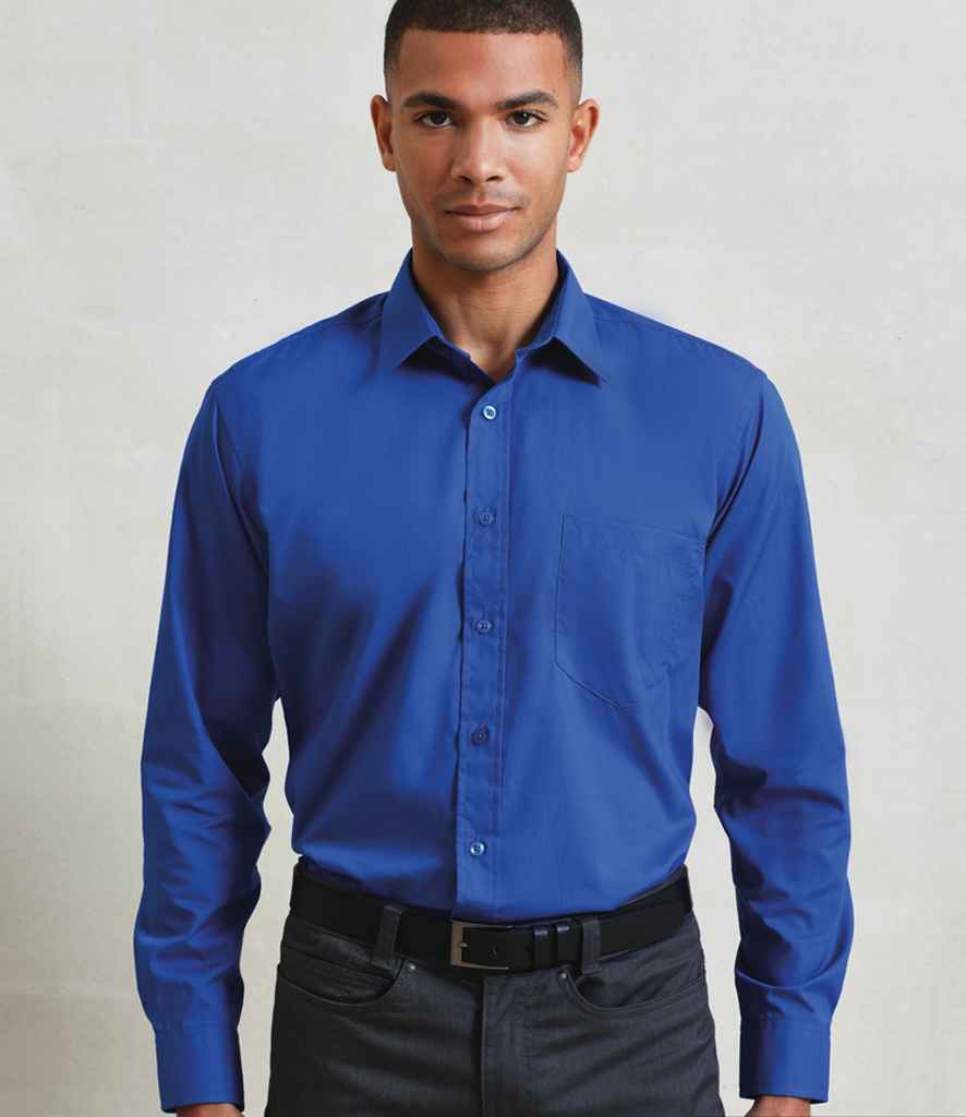 Premier Long Sleeve Poplin Shirt - Image 8