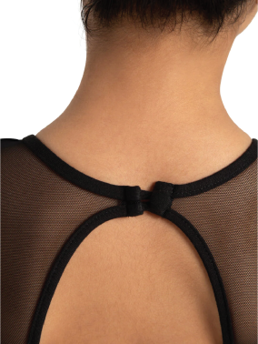 Strawberry Puff Sleeve Keyhole Back Leotard - Image 4