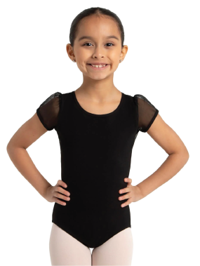 Strawberry Puff Sleeve Keyhole Back Leotard - Image 2